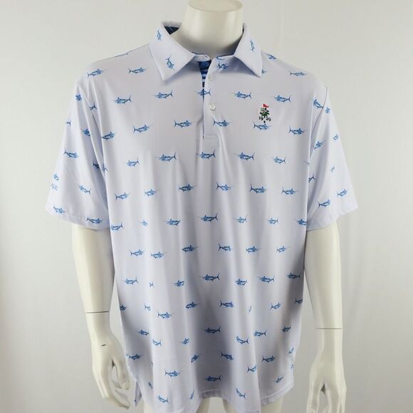 Other - Scales Golf Polo Shirt Mens XL Marlin Sailfish Fish Print